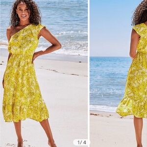 One Shoulder Ruffle Dress